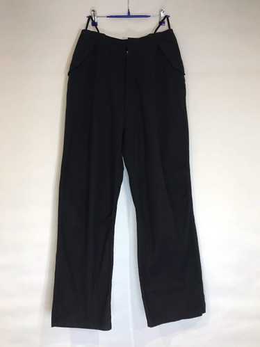 High-rise cotton-blend pants in black - Rick Owens