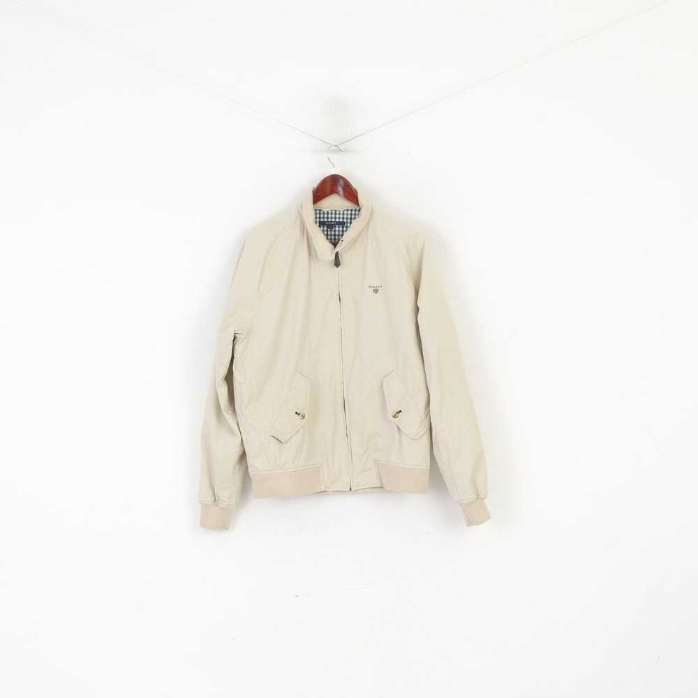 Gant Gant Men L Jacket Beige Campus Cotton Zip Up… - image 1