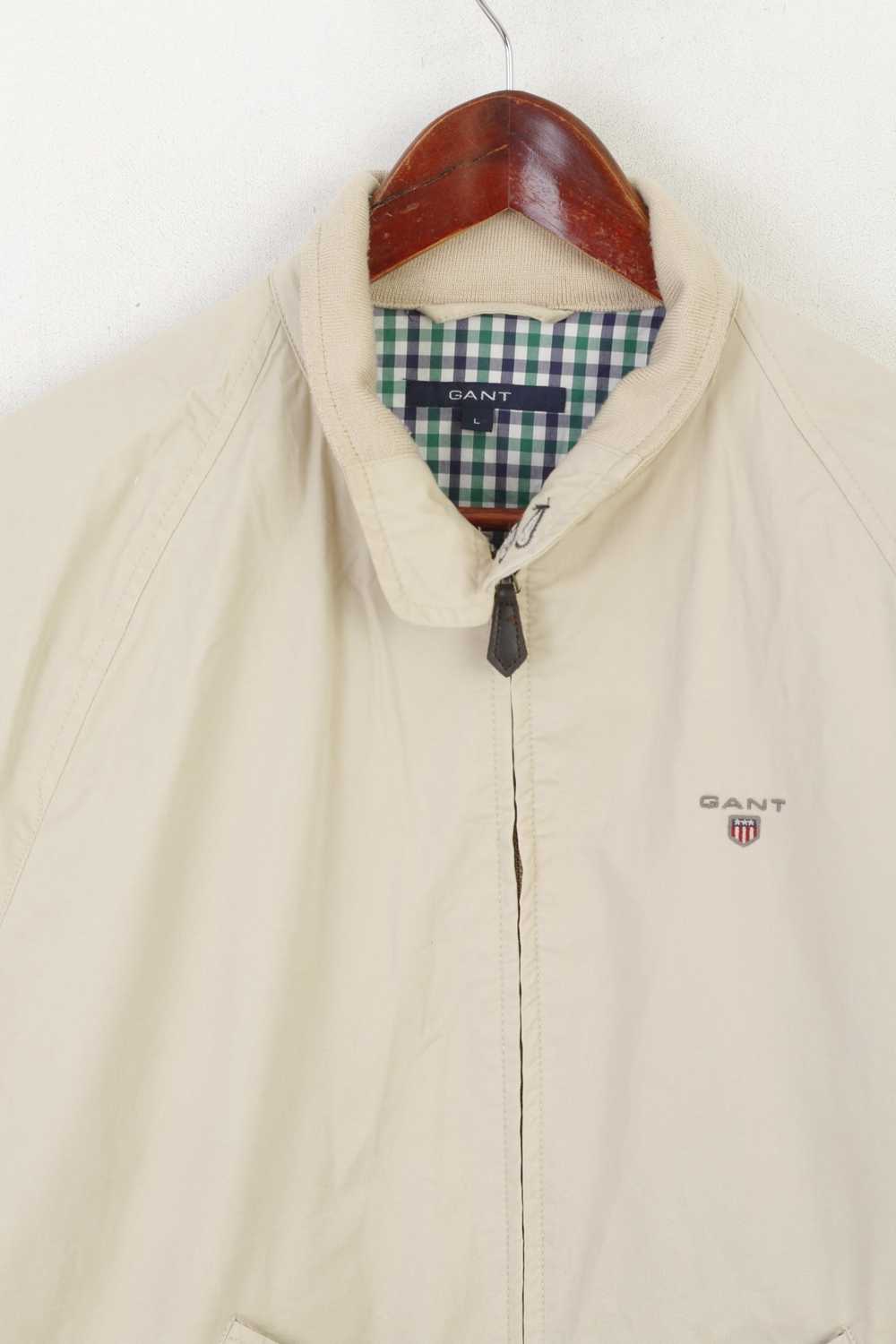 Gant Gant Men L Jacket Beige Campus Cotton Zip Up… - image 2