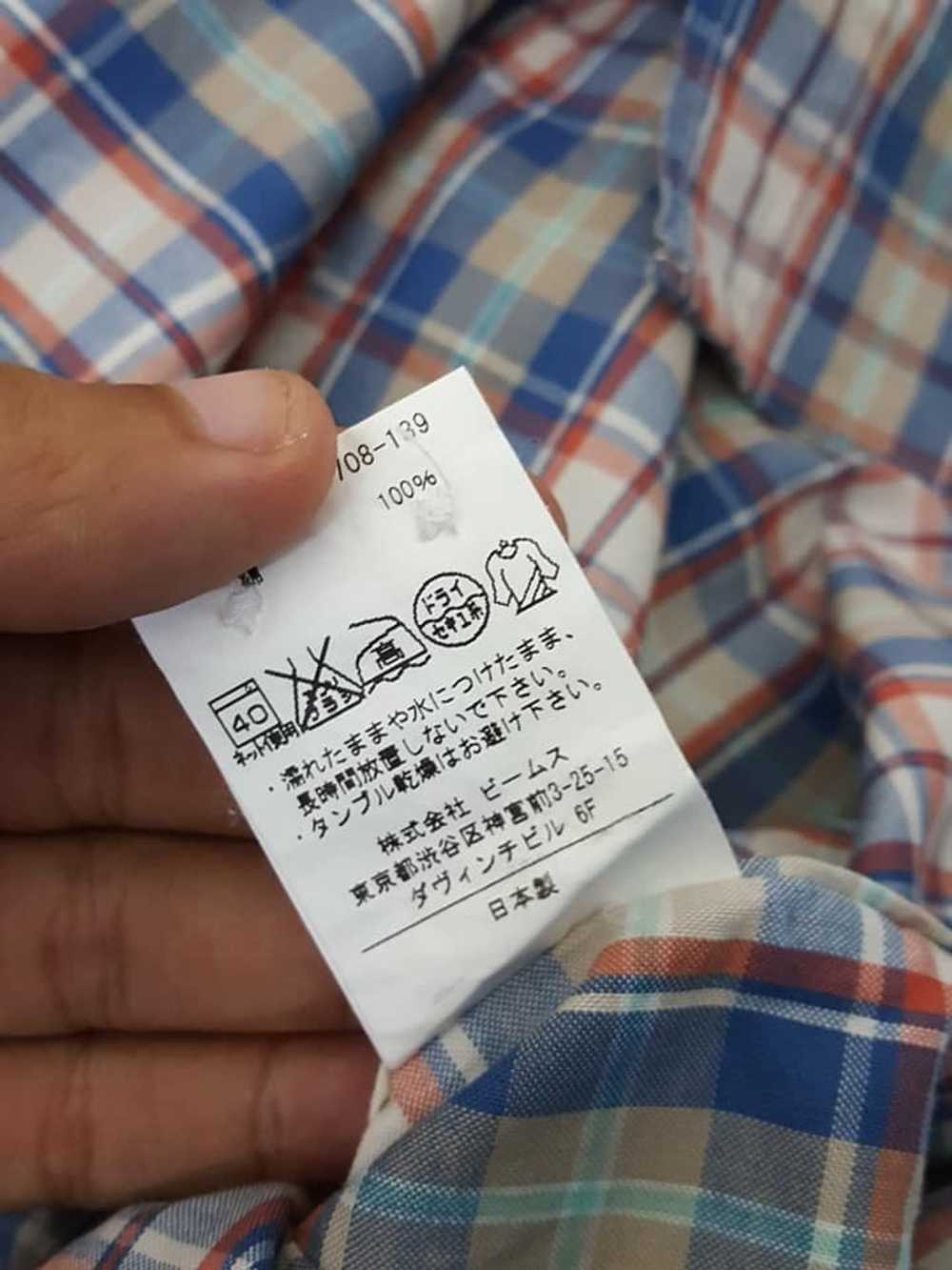 Beams Plus Beams Plaid Shirt Made In Japan - image 5
