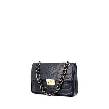 Chanel Vintage handbag in navy blue quilted leath… - image 1