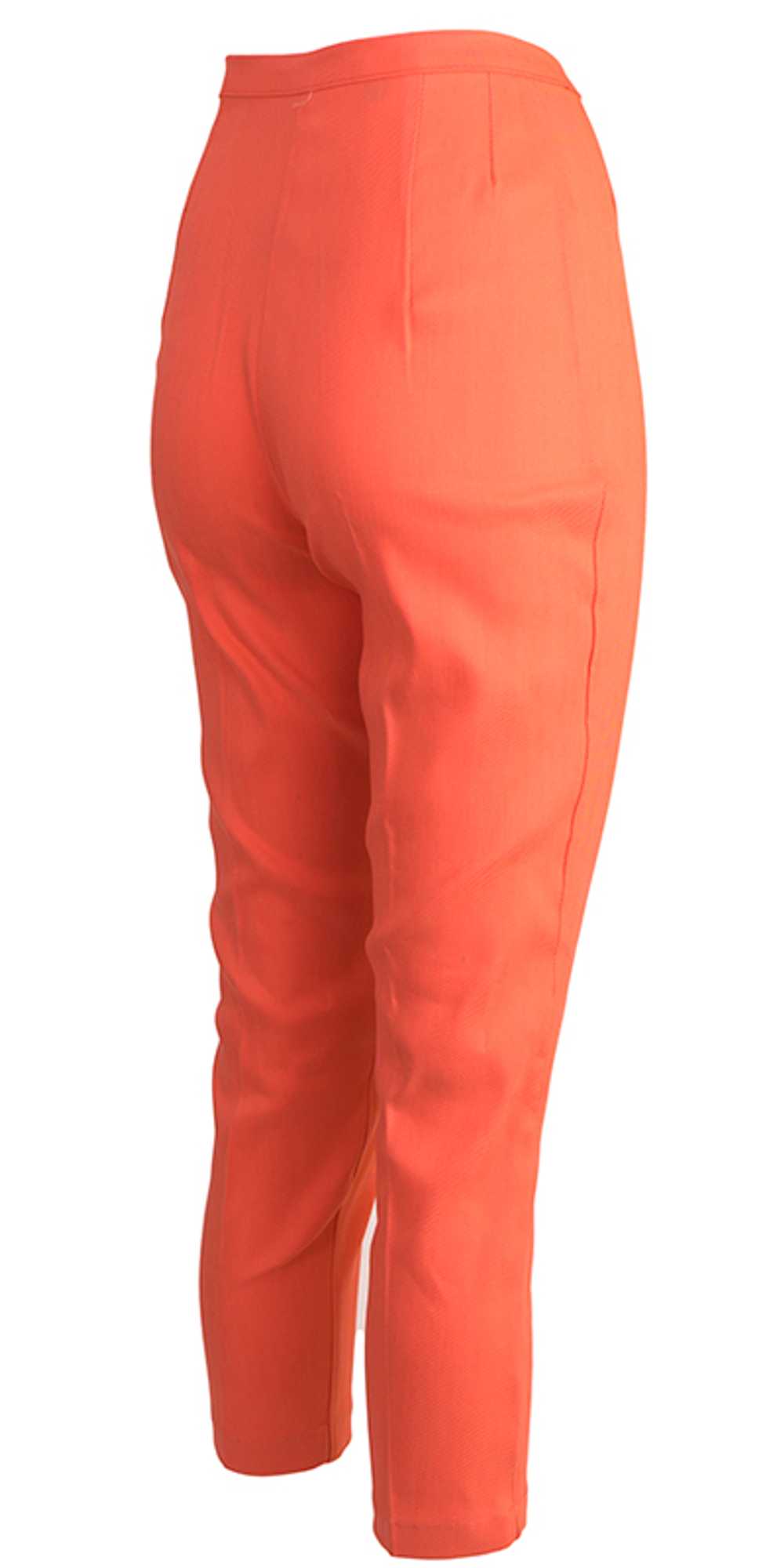 Orange Sherbet 50s Stretch Capris - image 3