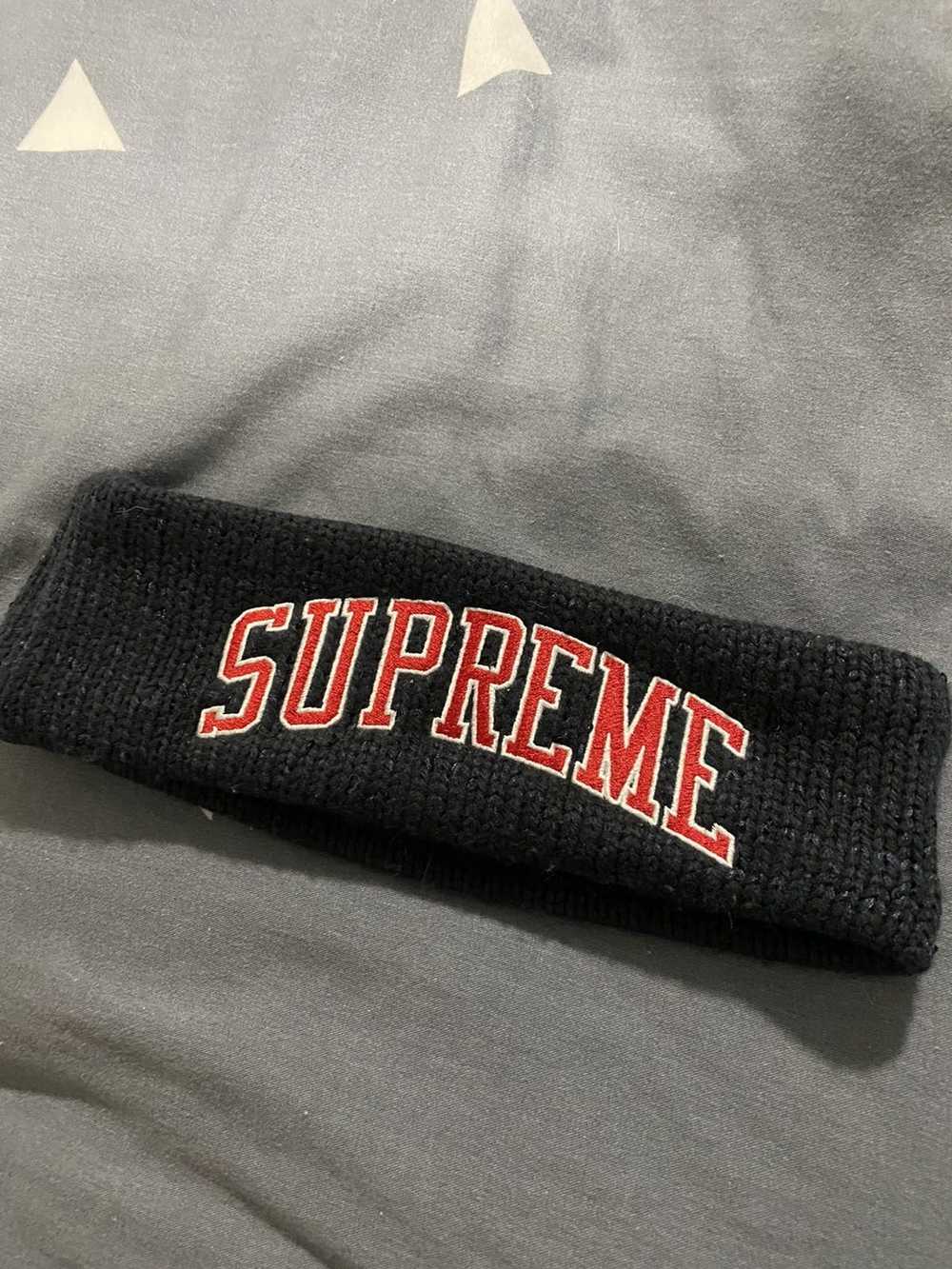 Supreme New Era Sequin Arc Logo Headband Yellow Used … - Gem