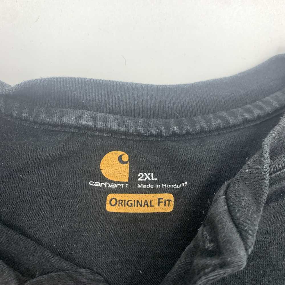 Carhartt Vintage Black Carhartt henley pocket Tee… - image 3