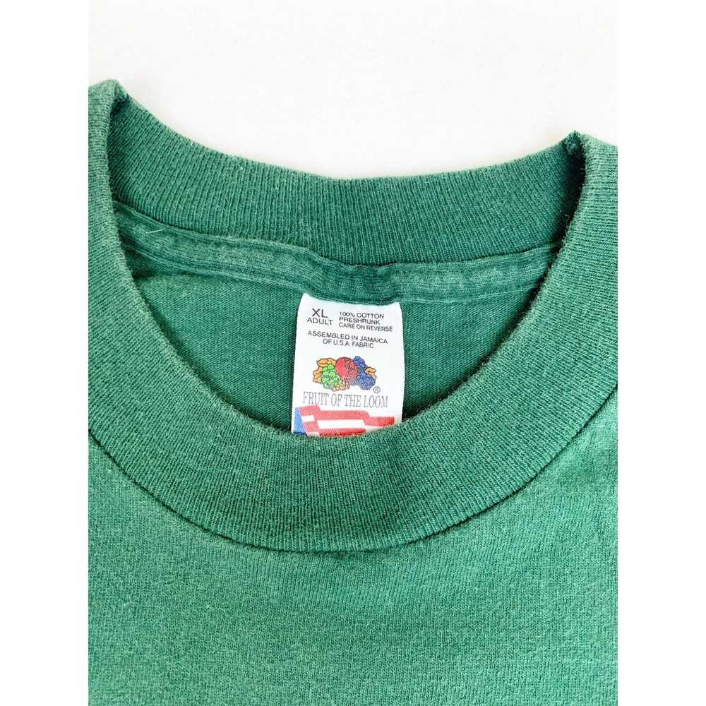 Vintage Vintage 90s Nature T-Shirt Green Bear For… - image 5