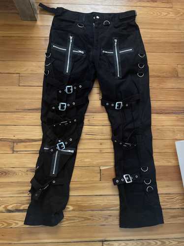 Custom × Vintage Black bondage pants