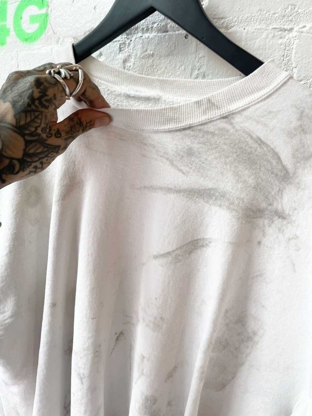 Vintage Vintage THRASHED WHITE BLANK Sweater Jump… - image 5