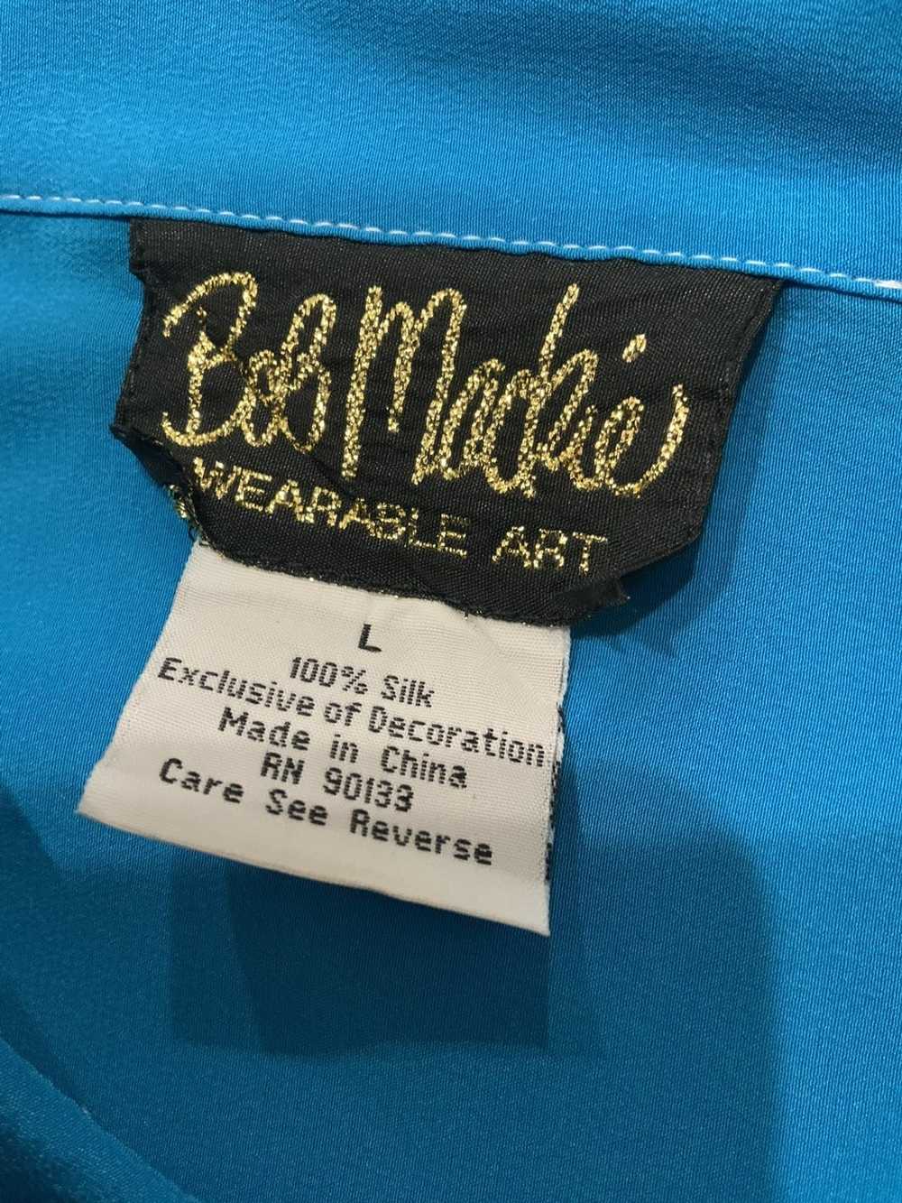 Vintage VTG Bob Mackie Wearable Art 100% Silk Wes… - image 5