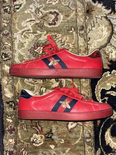 Gucci Red Gucci Ace Low
