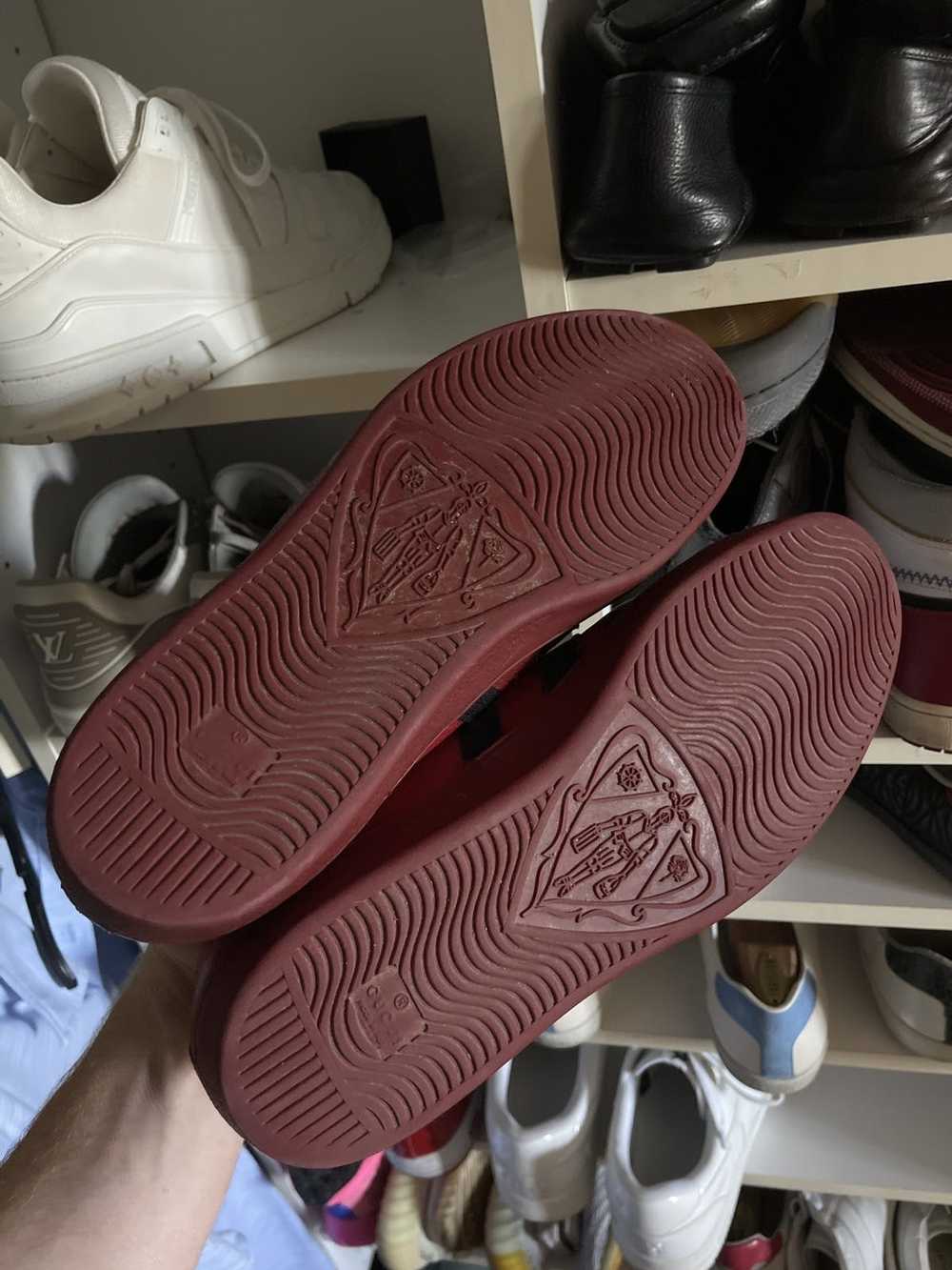 Gucci Red Gucci Ace Low - image 6