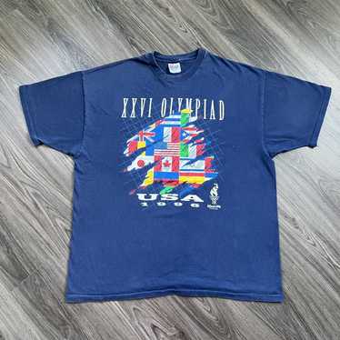 1996 Atlanta Olympics Vintage T Shirt, Atlanta ATL shirt, SPELLOUT,  Centennial Games, Vintage Promo Tee T-Shirt, Hanes Heavyweight XL Tag