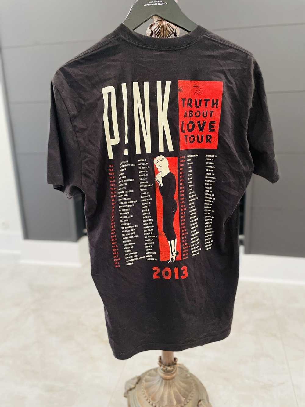Band Tees × Rock T Shirt × Vintage Pink tour T-sh… - image 2