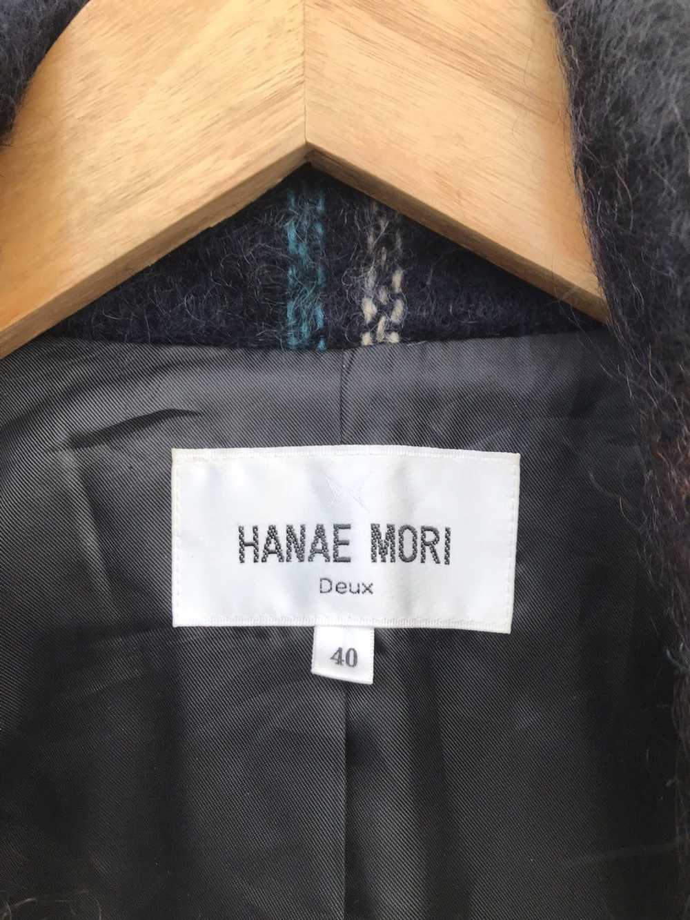 Hanae Mori Hanae Mori Deux mohair tap button coat - image 9