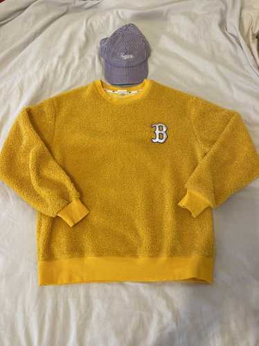 MLB MLB like Boston Red Sox yellow sweater