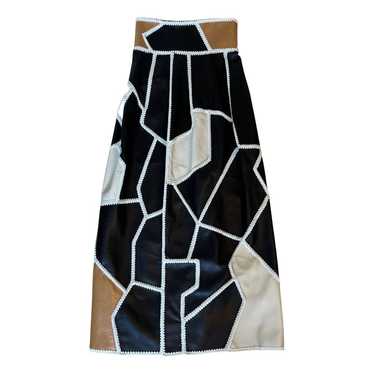 Celine Leather skirt - image 1