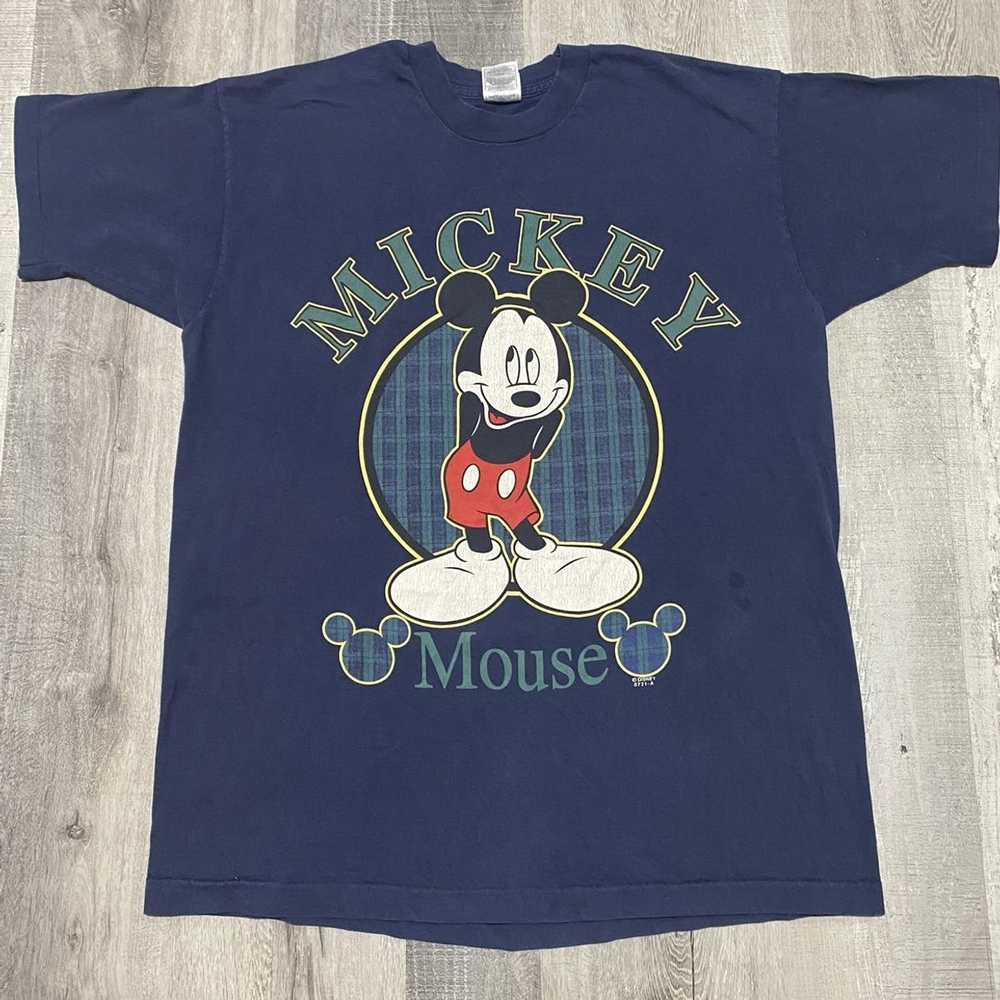 Disney × Vintage VTG Mickey Unlimited Blue 90s Mi… - image 1