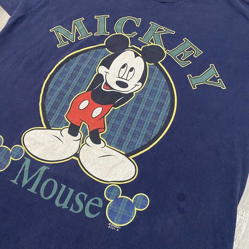 Disney × Vintage VTG Mickey Unlimited Blue 90s Mi… - image 2