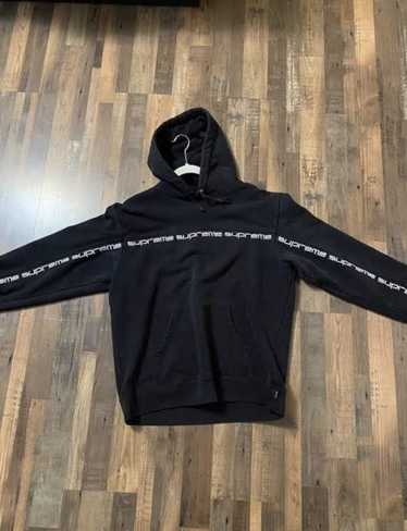 Supreme Supreme striped hooded crew neck - Gem