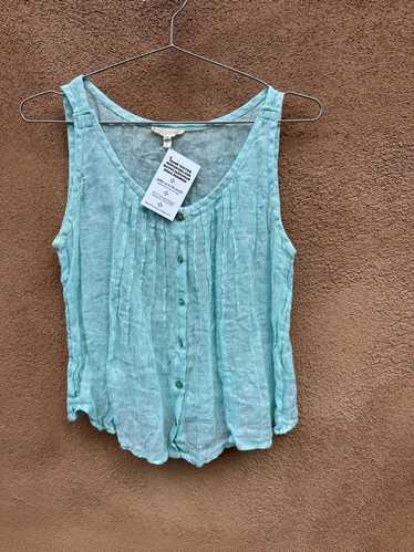 Eileen Fisher Petite Seafoam Linen Top