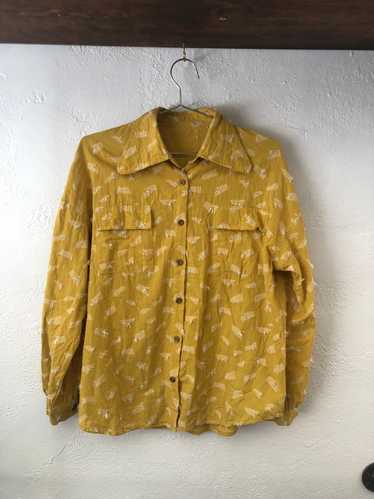 Lightweight Mustard Button Up