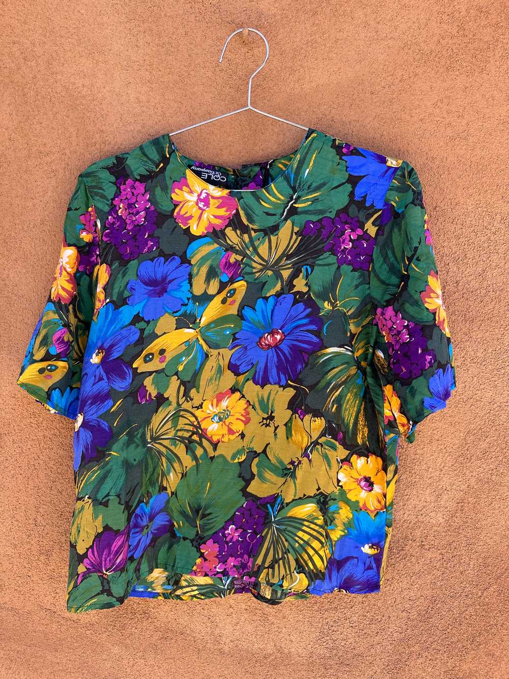 Floral Silk Top by Cole & Company - image 1