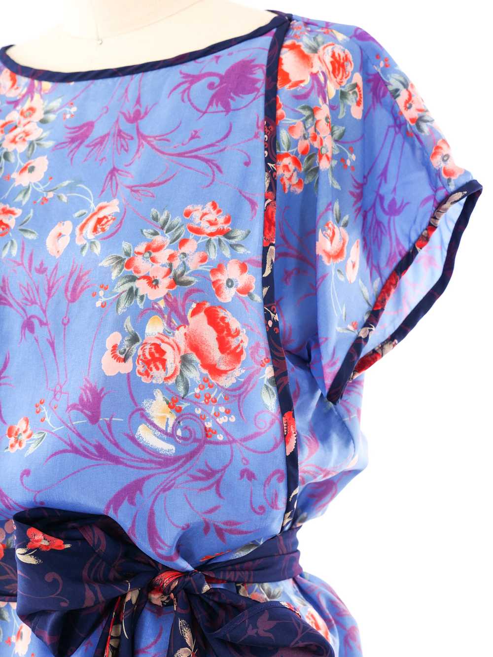 Giorgio di Sant'Angelo Floral Printed Silk Ensemb… - image 2
