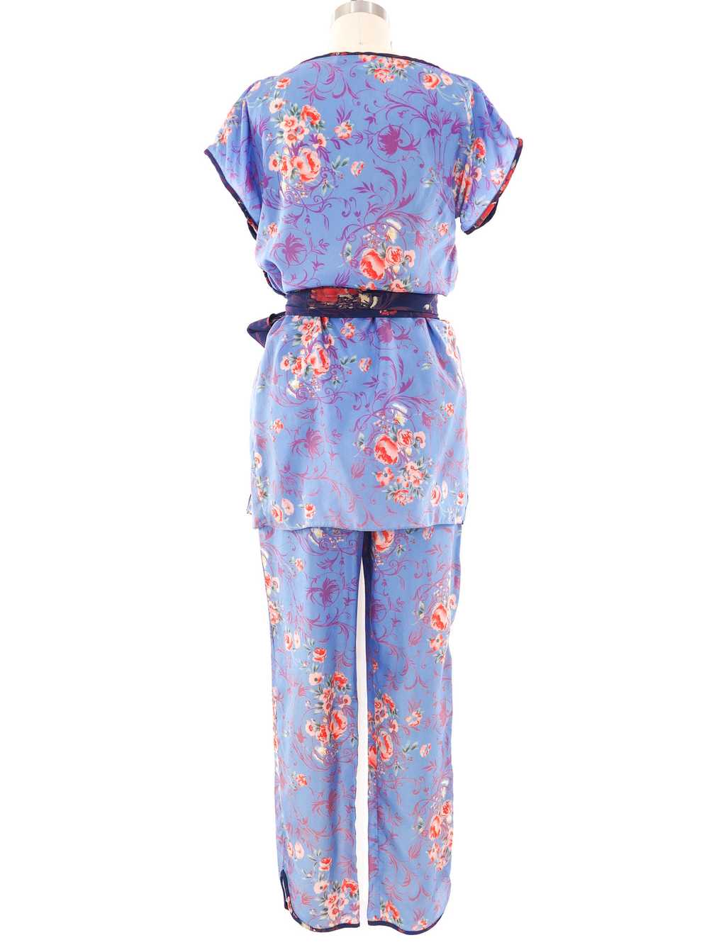 Giorgio di Sant'Angelo Floral Printed Silk Ensemb… - image 4