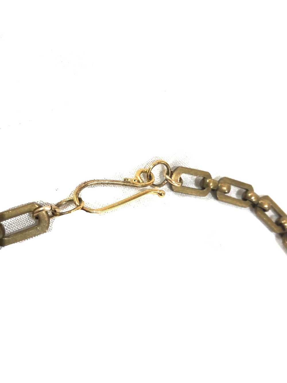 1960s/70s Brutalist Bronze and Brass Necklace - image 4
