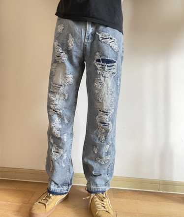 Distressed Denim × Streetwear × Vintage Retro pun… - image 1