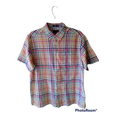 Alan Flusser Alan Flusser Plaid Linen Cotton Blend