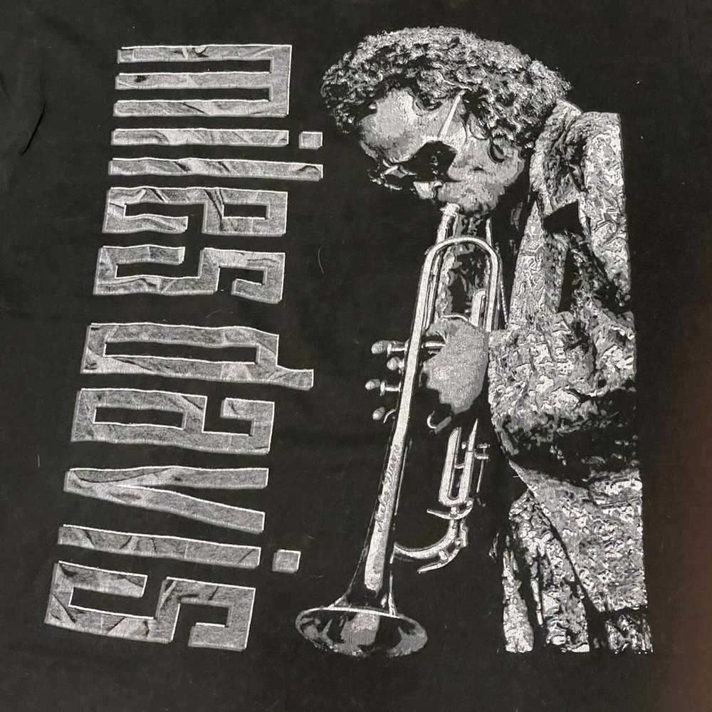 Band Tees × Vintage Vintage 90’s Miles Davis Jazz… - image 2