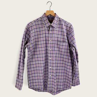 Alan Flusser Alan Flusser Shirt, Button Up Purple 