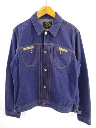 Needles Denim Jackets Indigo Zip Chest Pocket