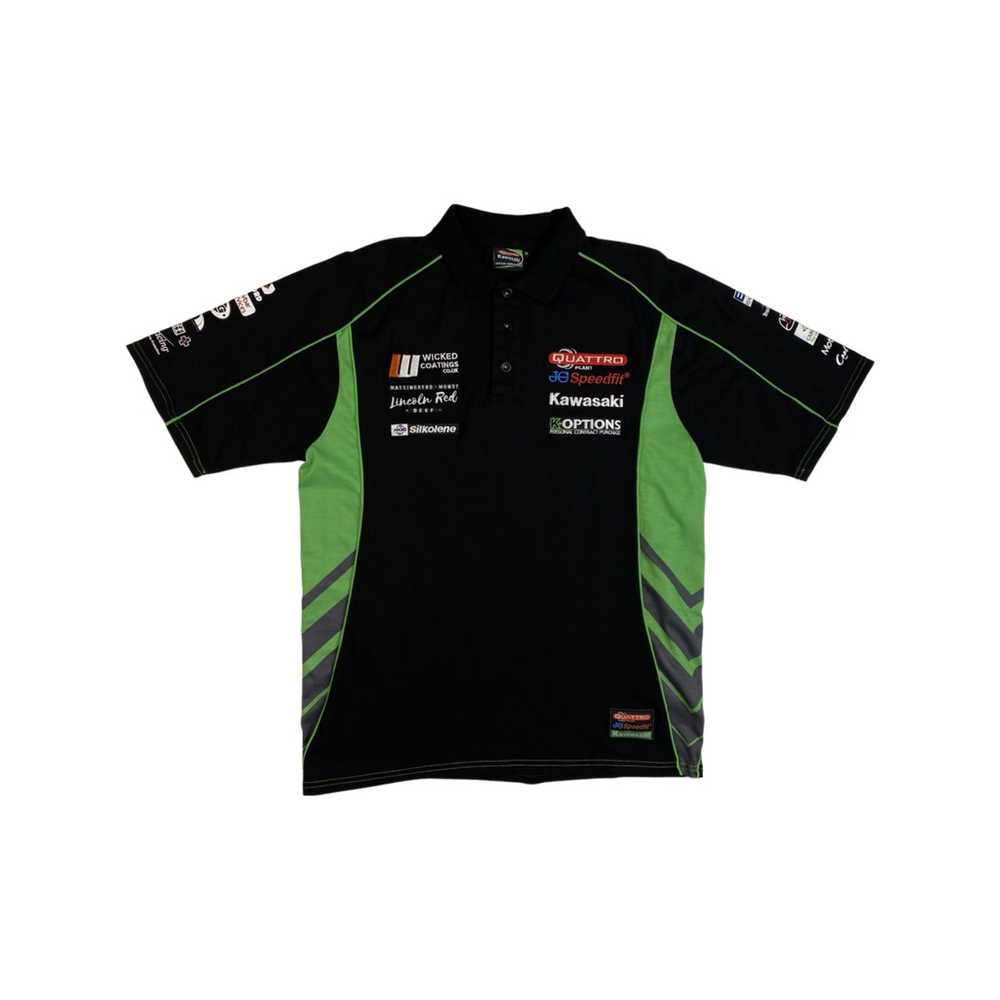 Racing Kawasaki Quattro Plant Team Polo Shirt Siz… - image 1