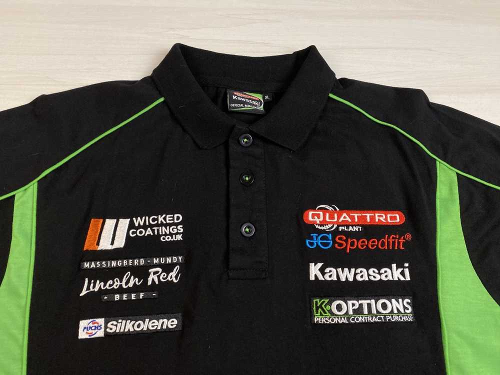 Racing Kawasaki Quattro Plant Team Polo Shirt Siz… - image 4