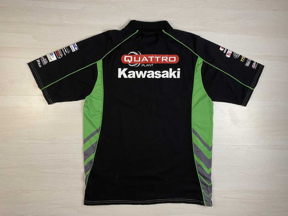 Racing Kawasaki Quattro Plant Team Polo Shirt Siz… - image 6