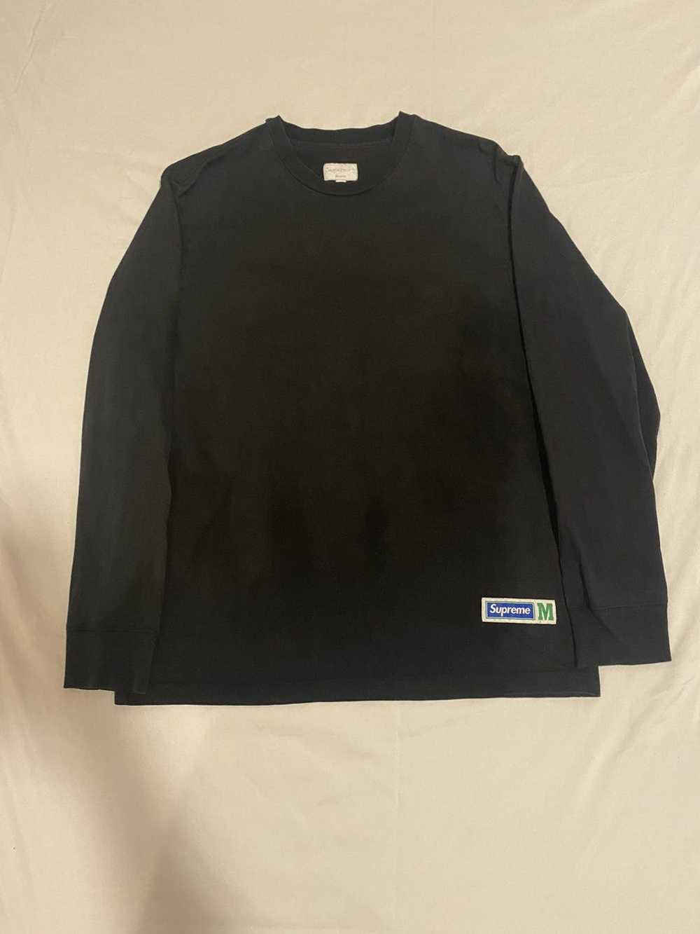 Supreme Supreme Black Athletic Label Tee - image 1