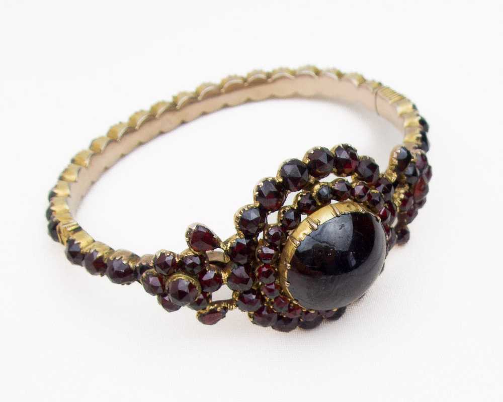 Victorian Cabochon Garnet Bracelet - image 3