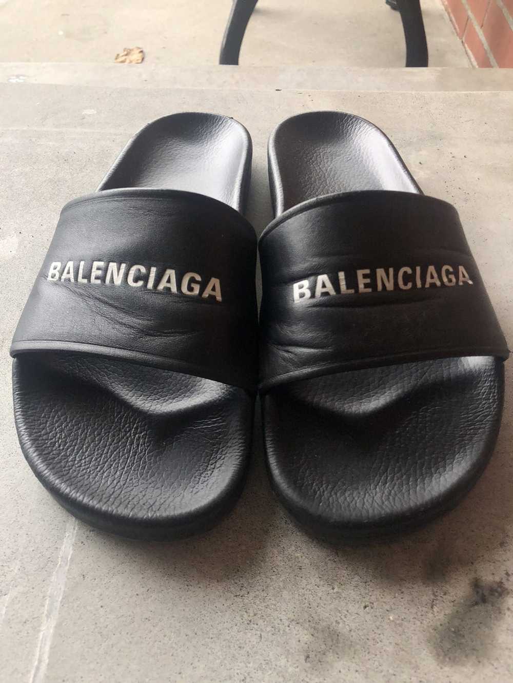 Balenciaga Balenciaga Logo Pool Slide Black - image 1