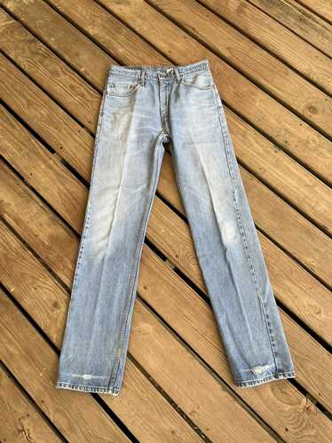 Vintage Levis 201 Buckle Back Selvedge Denim Jeans Size 33 34 Made in USA  555