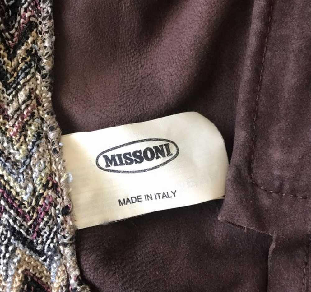 Missoni Missoni Men’s knit & Suede jacket - image 7
