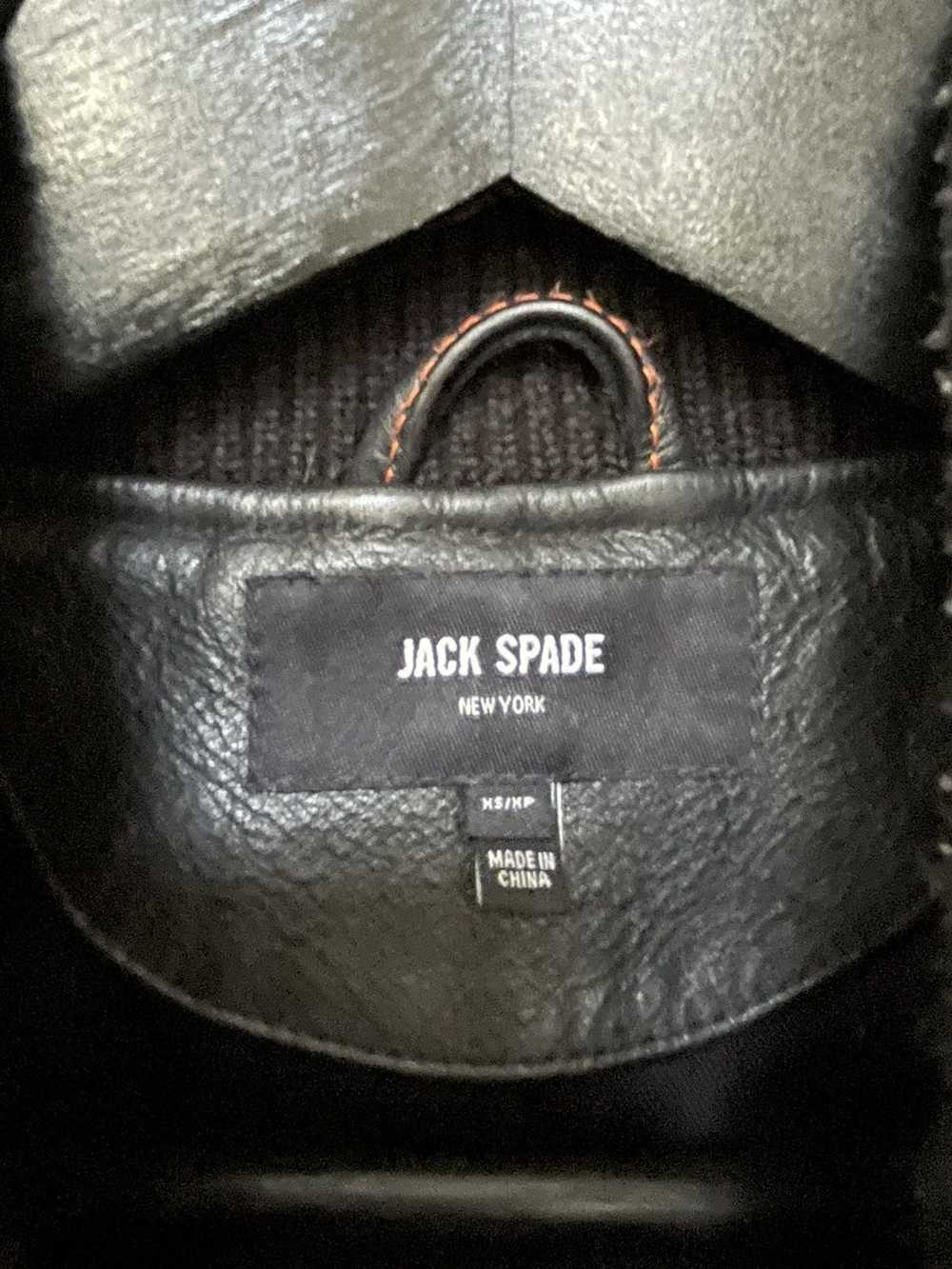 Jack Spade Jack Spade leather jacket near mint - image 4