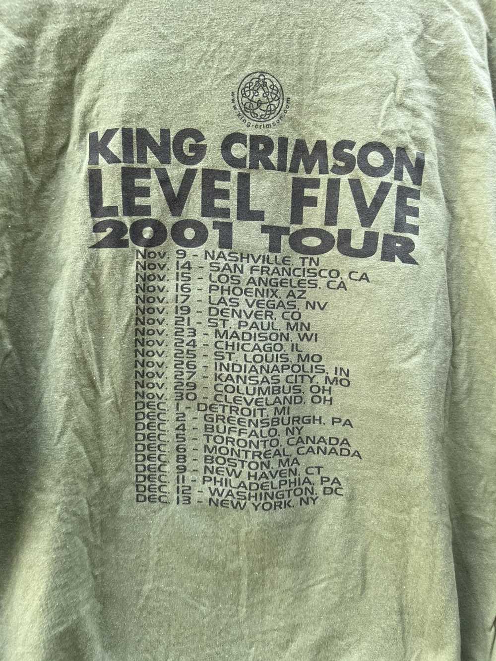Band Tees × Streetwear King Crimson Rare 2001 Tou… - image 3