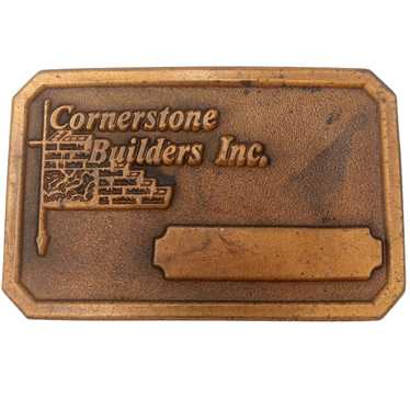 Other Cornerstone Builders Belt Buckle Vintage 197