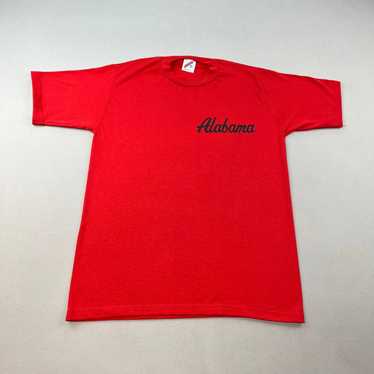 Jerzees × Vintage Vintage Alabama T-Shirt Red Swe… - image 1