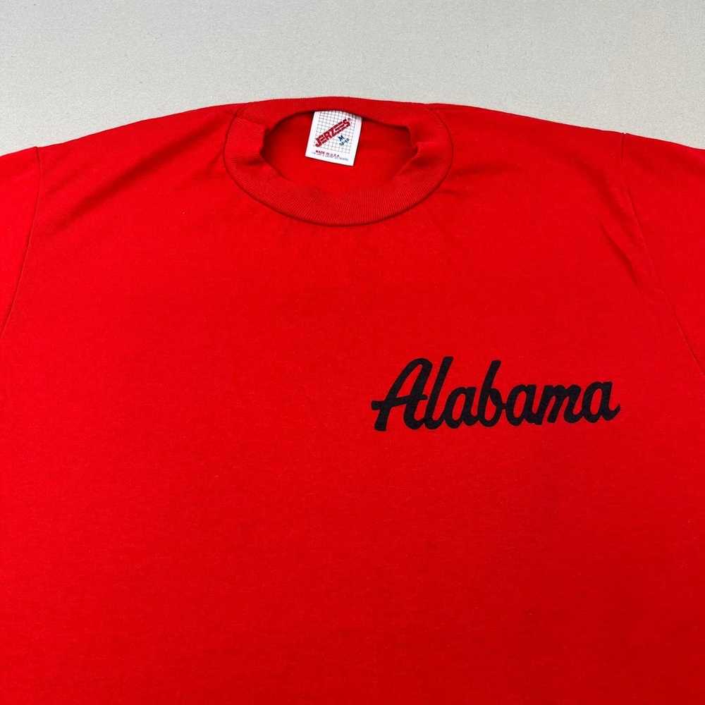 Jerzees × Vintage Vintage Alabama T-Shirt Red Swe… - image 2