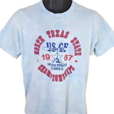 Vintage North Texas State Gymnastics T Shirt Vinta