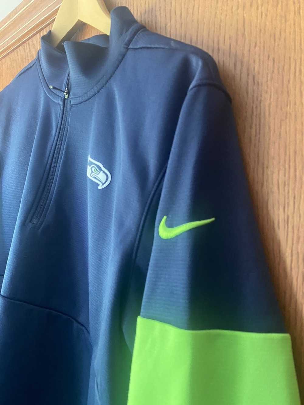 Nike Seattle Seahawks Nike Quarter-Zip Jacket - image 3