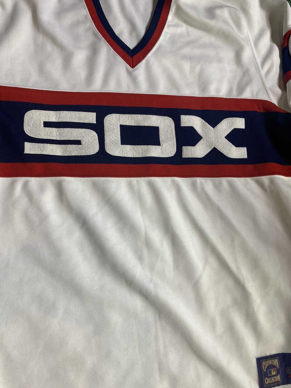 Cooperstown Collection Vintage White Sox Jersey X… - image 3