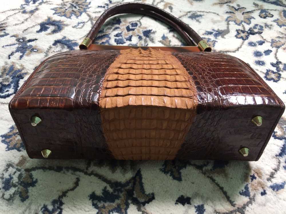 Other × Vintage Vintage crocodile handbag - image 5